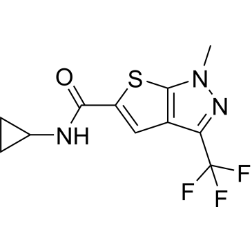 N-cyclopropyl-1-methyl-3-(trifluoromethyl)-1H-thieno[2,3-c]pyrazole-5-carboxamide|CS-0598813