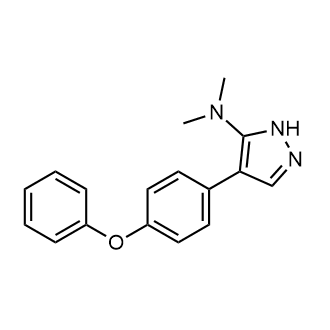 N,N-dimethyl-4-(4-phenoxyphenyl)-1H-pyrazol-5-amine|CS-0598884