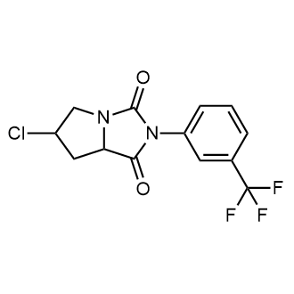 6-Chloro-2-(3-(trifluoromethyl)phenyl)tetrahydro-1H-pyrrolo[1,2-c]imidazole-1,3(2H)-dione|CS-0598892