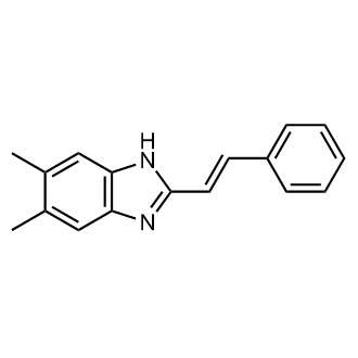 (E)-5,6-dimethyl-2-styryl-1H-benzo[d]imidazole|CS-0598952