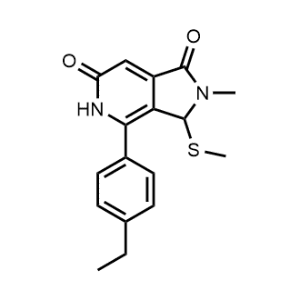 4-(4-Ethylphenyl)-2-methyl-3-(methylthio)-3,5-dihydro-1H-pyrrolo[3,4-c]pyridine-1,6(2H)-dione|CS-0599099
