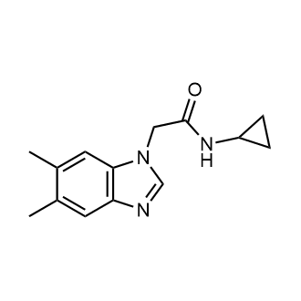 N-cyclopropyl-2-(5,6-dimethyl-1H-benzo[d]imidazol-1-yl)acetamide|CS-0599241