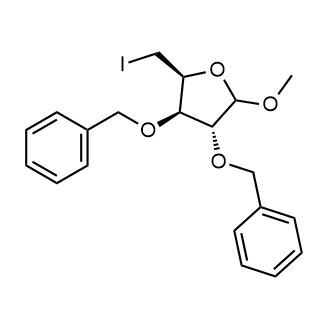 (2S,3R,4R)-3,4-bis(benzyloxy)-2-(iodomethyl)-5-methoxytetrahydrofuran|CS-0599254