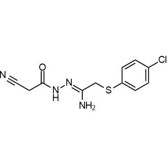(Z)-2-((4-chlorophenyl)thio)-N'-(2-cyanoacetyl)acetohydrazonamide|CS-0600400