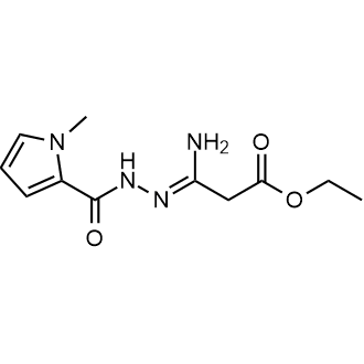 Ethyl (Z)-3-amino-3-(2-(1-methyl-1H-pyrrole-2-carbonyl)hydrazono)propanoate|CS-0600401