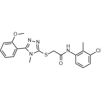 N-(3-chloro-2-methylphenyl)-2-((5-(2-methoxyphenyl)-4-methyl-4H-1,2,4-triazol-3-yl)thio)acetamide|CS-0600464