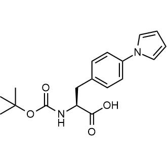 (S)-3-(4-(1H-pyrrol-1-yl)phenyl)-2-((tert-butoxycarbonyl)amino)propanoic acid|CS-0600732
