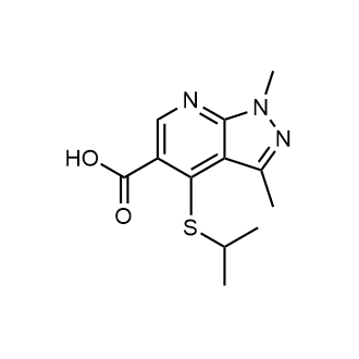 4-(Isopropylthio)-1,3-dimethyl-1H-pyrazolo[3,4-b]pyridine-5-carboxylic acid|CS-0601028