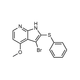 3-Bromo-4-methoxy-2-(phenylthio)-1H-pyrrolo[2,3-b]pyridine|CS-0601190