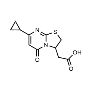 2-(7-Cyclopropyl-5-oxo-2,3-dihydro-5H-thiazolo[3,2-a]pyrimidin-3-yl)acetic acid|CS-0601239