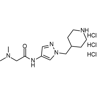 2-(Dimethylamino)-N-(1-(piperidin-4-ylmethyl)-1H-pyrazol-4-yl)acetamide trihydrochloride|CS-0601323
