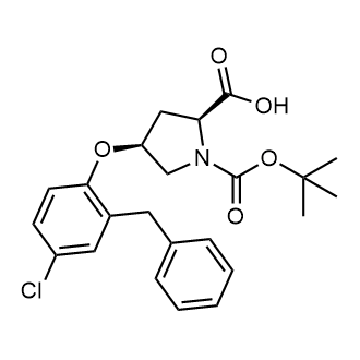 (2S,4S)-4-(2-benzyl-4-chlorophenoxy)-1-(tert-butoxycarbonyl)pyrrolidine-2-carboxylic acid|CS-0601392