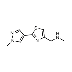 N-methyl-1-(2-(1-methyl-1H-pyrazol-4-yl)thiazol-4-yl)methanamine|CS-0601780