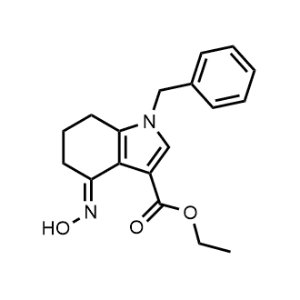Ethyl (E)-1-benzyl-4-(hydroxyimino)-4,5,6,7-tetrahydro-1H-indole-3-carboxylate|CS-0601797