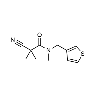 2-Cyano-N,2-dimethyl-N-(thiophen-3-ylmethyl)propanamide|CS-0601951
