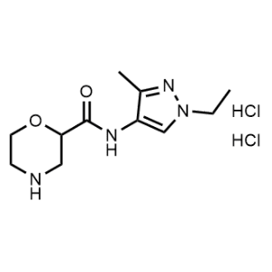 N-(1-ethyl-3-methyl-1H-pyrazol-4-yl)morpholine-2-carboxamide dihydrochloride|CS-0602009