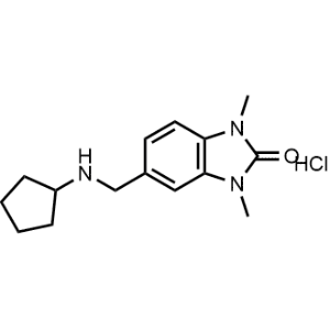 5-((Cyclopentylamino)methyl)-1,3-dimethyl-1,3-dihydro-2H-benzo[d]imidazol-2-one hydrochloride|CS-0602322