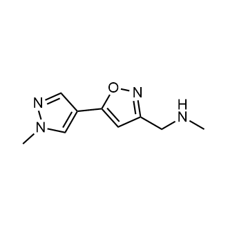 N-methyl-1-(5-(1-methyl-1H-pyrazol-4-yl)isoxazol-3-yl)methanamine|CS-0602428