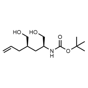 Tert-butyl ((2S,4R)-1-hydroxy-4-(hydroxymethyl)hept-6-en-2-yl)carbamate|CS-0602505
