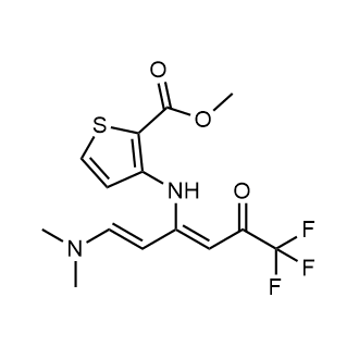Methyl 3-(((1E,3Z)-1-(dimethylamino)-6,6,6-trifluoro-5-oxohexa-1,3-dien-3-yl)amino)thiophene-2-carboxylate|CS-0602614