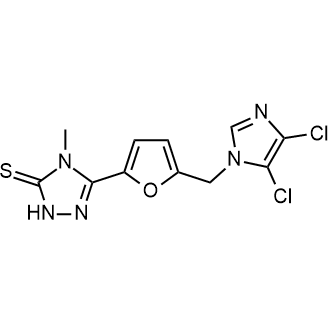 5-(5-((4,5-Dichloro-1H-imidazol-1-yl)methyl)furan-2-yl)-4-methyl-2,4-dihydro-3H-1,2,4-triazole-3-thione|CS-0602897