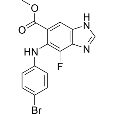 Methyl 5-((4-bromophenyl)amino)-4-fluoro-1H-benzo[d]imidazole-6-carboxylate|CS-0602949
