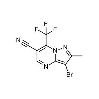 3-Bromo-2-methyl-7-(trifluoromethyl)pyrazolo[1,5-a]pyrimidine-6-carbonitrile|CS-0603267