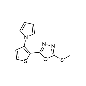 2-(3-(1H-pyrrol-1-yl)thiophen-2-yl)-5-(methylthio)-1,3,4-oxadiazole|CS-0603321