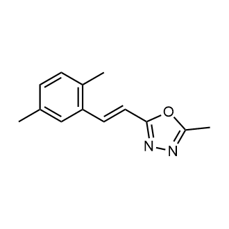 (E)-2-(2,5-dimethylstyryl)-5-methyl-1,3,4-oxadiazole|CS-0603694