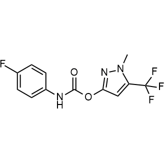 1-Methyl-5-(trifluoromethyl)-1H-pyrazol-3-yl (4-fluorophenyl)carbamate|CS-0603800