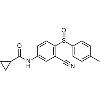 N-(3-cyano-4-(p-tolylsulfinyl)phenyl)cyclopropanecarboxamide|CS-0603862