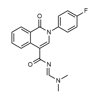 N-((dimethylamino)methylene)-2-(4-fluorophenyl)-1-oxo-1,2-dihydroisoquinoline-4-carboxamide|CS-0604606