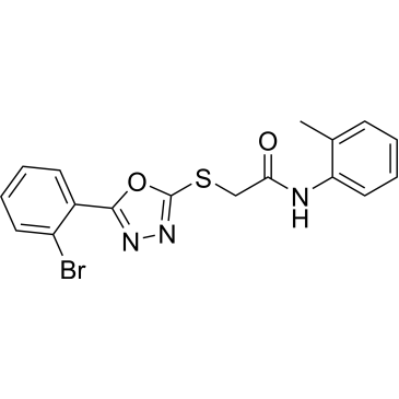 2-((5-(2-Bromophenyl)-1,3,4-oxadiazol-2-yl)thio)-N-(o-tolyl)acetamide|CS-0605538