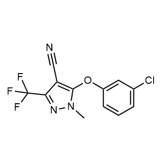 5-(3-Chlorophenoxy)-1-methyl-3-(trifluoromethyl)-1H-pyrazole-4-carbonitrile|CS-0605899