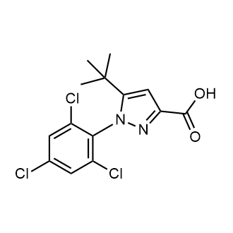 5-(Tert-butyl)-1-(2,4,6-trichlorophenyl)-1H-pyrazole-3-carboxylic acid|CS-0606388