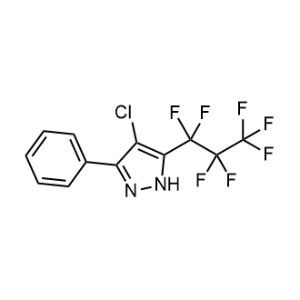 4-Chloro-5-(perfluoropropyl)-3-phenyl-1H-pyrazole|CS-0606476
