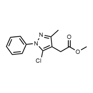 Methyl 2-(5-chloro-3-methyl-1-phenyl-1H-pyrazol-4-yl)acetate|CS-0606535