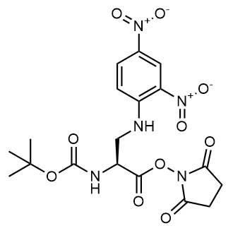 2,5-Dioxopyrrolidin-1-yl (S)-2-((tert-butoxycarbonyl)amino)-3-((2,4-dinitrophenyl)amino)propanoate|CS-0606577