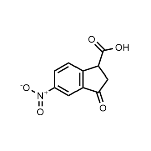 5-Nitro-3-oxo-2,3-dihydro-1H-indene-1-carboxylic acid|CS-0607106