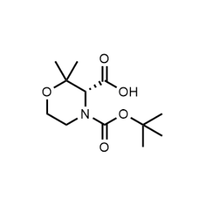 (R)-4-(tert-butoxycarbonyl)-2,2-dimethylmorpholine-3-carboxylic acid|CS-0607151