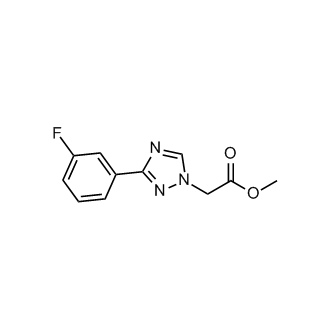 Methyl 2-(3-(3-fluorophenyl)-1H-1,2,4-triazol-1-yl)acetate|CS-0607187