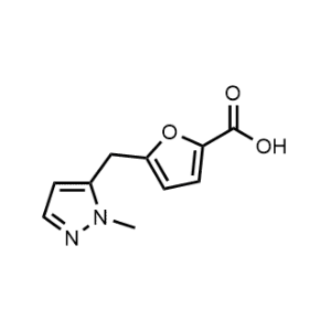 5-((1-Methyl-1H-pyrazol-5-yl)methyl)furan-2-carboxylic acid|CS-0607291