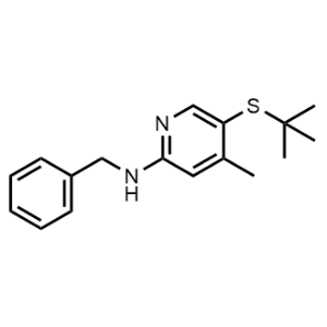 N-benzyl-5-(tert-butylthio)-4-methylpyridin-2-amine|CS-0607554