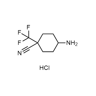 4-Amino-1-(trifluoromethyl)cyclohexane-1-carbonitrile hydrochloride|CS-0608063