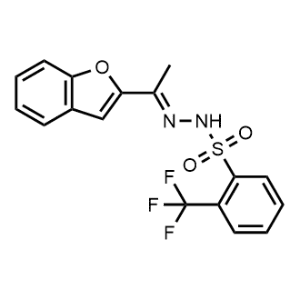 (E)-N'-(1-(Benzofuran-2-yl)ethylidene)-2-(trifluoromethyl)benzenesulfonohydrazide|CS-0608404