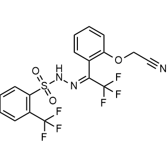(E)-N'-(1-(2-(Cyanomethoxy)phenyl)-2,2,2-trifluoroethylidene)-2-(trifluoromethyl)benzenesulfonohydrazide|CS-0608437