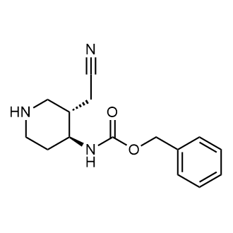 Benzyl ((3S,4S)-3-(cyanomethyl)piperidin-4-yl)carbamate|CS-0608645