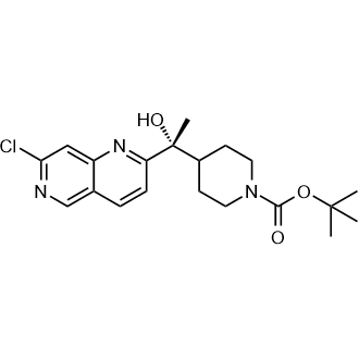 tert-Butyl (R)-4-(1-(7-chloro-1,6-naphthyridin-2-yl)-1-hydroxyethyl)piperidine-1-carboxylate|CS-0609431