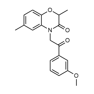 4-[2-(3-Methoxyphenyl)-2-oxoethyl]-2,6-dimethyl-1,4-benzoxazin-3-one|CS-0610780