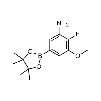 2-Fluoro-3-methoxy-5-(4,4,5,5-tetramethyl-1,3,2-dioxaborolan-2-yl)aniline|CS-0611085